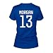 FreshRags Alex Morgan 13 US Women's Soccer Fan JR Fit Ladies sided T-Shirt SM Royal
