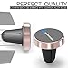 Magnetic Car Mount PAMKER Universal Colorful Air Vent Aluminum Alloy Car Phone Holder Cradle for iPhone X/8/7/6S/6/plus, Samsung Galaxy S9/S8/S7/Note 5, GPS Devices-[Rose Gold]