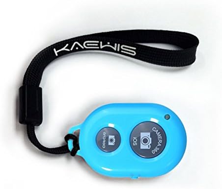 KAEWIS Wireless Camera Shutter Remote Control for Smartphones -Bluetooth Shutter for Selfie camera for iPhone, Smartphones (Blue)