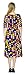 Marycrafts Women's Floral Print Fit Flared Midi Dress