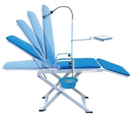Dental Power Portable Dental Chair Cold Light + Cuspidor Tray Dentistry Equipment Mobile Unit - Thumbnail 5