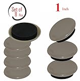 Beige Reusable Furniture Sliders/Movers  Unmatched Surface Protection  Great Fit-Fuzz Free- Refreshingly Quiet Heavy Duty( 8 Pack) -1'' Round Super Sliders