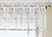 Lorraine Home Fashions Floral Vine 60-inch x 18-inch Valance, White