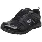 Skechers for Work Women's Air-Revvolution Sneaker,Black,9.5 M US