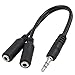 3.5mm Audio Y Splitter Cable for Speaker and Headphones