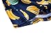 Women's Multi Digital Printed Crop Vest Tank Tops (Banana Navy)