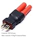 Readytosky Deans Male to HXT 4mm Connector No Wires RC LiPo Battery Connector Adapters(3PCS)