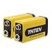 THTEN 9V Lithium Battery, 1200mAh Non-Rechargeable Li-ion Battery for Smoke Detector Fire Alarm Multimeter,Toys and Games,Remote Controls,calculators,flashlights.(4 Pack)