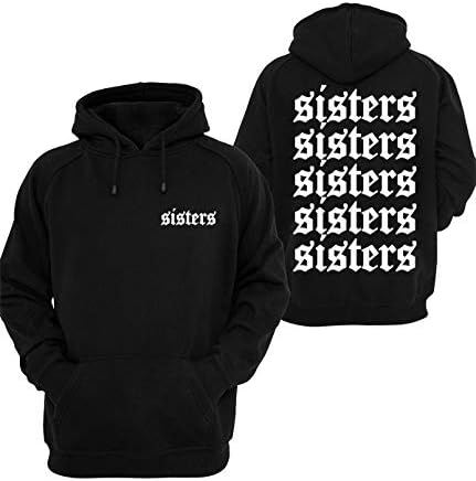 Charles Sisters Hoodie Mens Hoodie Sweatshirt Adult Cotton Black XS