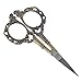 Souarts European Style Classic Pattern Precision Straight Sewing Scissors Antique (Antique Bronze)