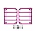ICARS 2007-2018 JK JKU Jeep Wrangler Tail Light Cover Tail Lamp Trim Guards Protector Pink Style for Jeep Wrangler Accessories & Unlimited Rubicon Sahara Sports(Pair)
