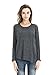 Bearsland Women's Maternity Autumn Long Sleeves Breastfeeding and Nursing Top,Black,Medium