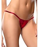 Plumsika Women's G Strings Sexy Exotic Micro Shiny G String Thongs