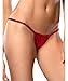 Plumsika Women's G Strings Sexy Exotic Micro Shiny G String Thongs