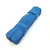 Pasow 50pcs Cable Ties Reusable Fastening Wire Organizer Cord Rope Holder 7 Inch (Blue)