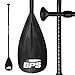 BPS 2-Piece Adjustable SUP Paddle with Blade Cover - Durable, Lightweight, and Floats on Water (White Accent)