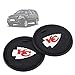2 Pack 2.75 inch for Kansas City Chiefs Car Interior Accessories Anti Slip Cup Mat for All Vehicles (Kansas City Chiefs)
