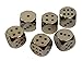 Set of 6 Solid Zinc Alloy Metal Dice (16mm) D6