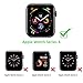[2Pack] Tensea Compatible for Apple Watch SE 2022 Series 4 5 6 SE Case Protector 44mm, 2 Pack Ultra-Thin Protective Bumper Soft Flexible TPU Cover Replacement for iwatch Case Series 4 5 6 SE (Black)