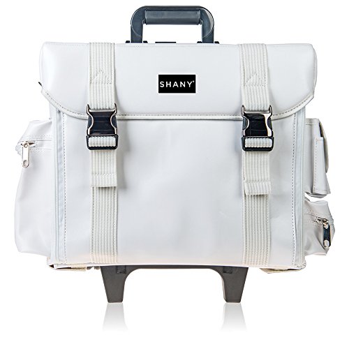 SHANY Makeup Artist Soft Rolling Trolley Cosmetic Case with Free Set of Mesh Bags - Frozen Yogurt