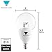 Triangle Bulbs T95051-3, LED 40 Watt Equivalent Dimmable G16.5 Light Bulb, Candelabra Base, Warm White, 3 Pack