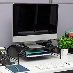 Mind Reader MESHMONSTA-PNK Metal Mesh Desk