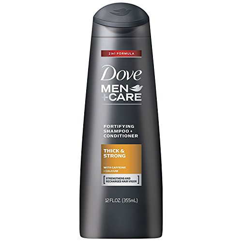 Dove Men+Care 2 in 1 Shampoo and Conditioner, Thick and Strong 12 Ounce