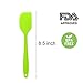Silicone Spatula Set - 4-piece, Heat-Resistant Baking Spoon & Spatulas, Non-stick Rubber Dishwasher Safe Seamless Spatulas with Stainless Steel Core