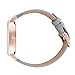 WRISTOLOGY Olivia Womens Watch Scallop Rose Gold Boyfriend Ladies Grey Leather Strap Band
