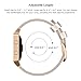 SWEES Leather Bands Compatible with Fitbit Blaze Smart Watch, Genuine Leather Replacement Band with Metal Frame Small & Large for Women Men, Champagne Gold, Rose Gold, Black, Brown, White, Grey, Beige