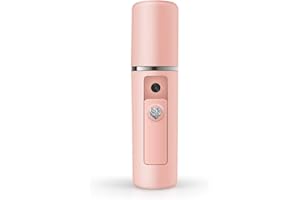 YUNYILAN Nano Facial Mister Moisturizing Atomization Humidifier Cool Mist Facial Steamer Handy Mist Sprayer Moisturizing & Hydrating for Skin Care, Makeup, Eyelash Extensions (Pink)