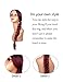 MISSQUEEN Ombre Color Cosplay Wigs Wine Red Long Straight Wig Synthetic Heat Resistant Straight Wigs for Women