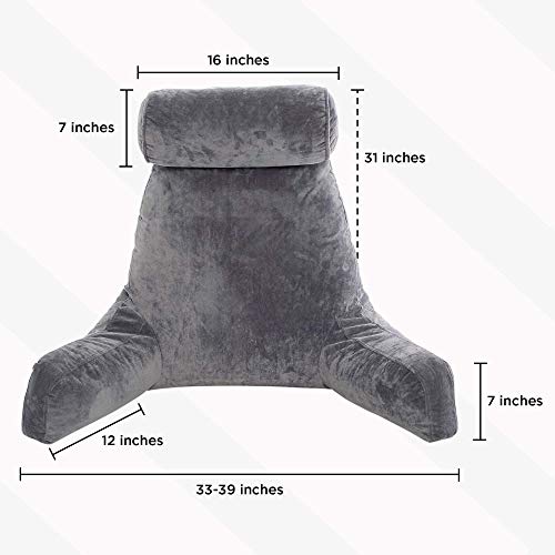 ZIRAKI Reading Pillow Extra Large, with Detachable Neck Roll Sitting