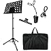 Music Stand, Kasonic Professional Collapsible Music Stand for Music Sheet, Instrument Books with LED light, Paper Holder and Carrying Bag Perfect for Instrumental Performance