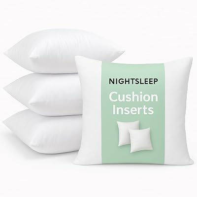 4 x Cushion Inner Pads Hollowfibre 40x40 cm UK Made