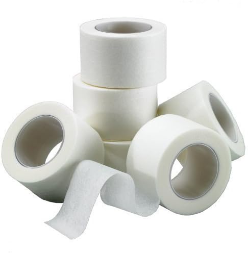 12 Microporous/Micropore Surgical Dressing Retention Medical Paper Tape 2.5cm x 10m, 12 Count (Pack of 1)