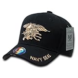 Rapiddominance Navy Seals The Legend Military Cap, Black