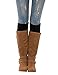 Dimore Women Thigh High Socks Extra Long Cotton Knit Warm Winter Over The Knee Long Boot Stockings Black (Black-1)