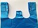 RG Large Plastic Grocery T-shirts Carry-out Bag Blue Unprinted 12 X 6 X 21 (100)