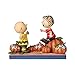 Enesco Peanuts by Jim Shore Charlie Brown and Linus Pumpkin Figurine, 5.5