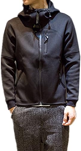 メンズ トレーナー パーカー スウェット プルオーバー 長袖 無地 ハイネック ジップアップ ファッション ジャケット フード付き アウター 大きいサイズ Seranier