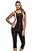 ZKESS Womens Plus Size Zipper Rash Guard Surfing Swimsuits Sleeveless Color Block Swim Tank Tops Capri Legging Pant Swims Bottom 2PCS Bathing Suits Wet Set Black XXXL