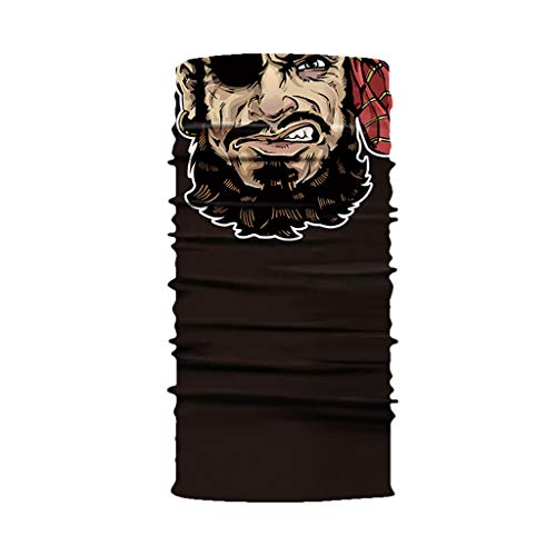 OWMEOT Outdoor Sports Multifunctional Headwear - Wear as Headband Face Shield Neck Gaiter Scarf Wrap Sweatband for Hunting Fishing Hiking - Seamless Tube Bandana (A)