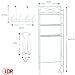 LDR INDUSTRIES White 163 3000WT 3PC Bath Organizer KIT
