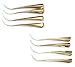 Rare Asian Thai Art Original Accessories 8 Brass Women Finger Nail Costume Claws from Thailand
