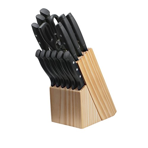 Farberware 22Piece Triple Rivet RustResistant Wave Edge HighCarbon