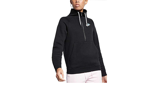 nike femme rally half zip