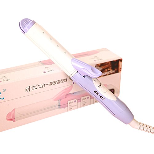 Hair Curler Curling Iron/Electric Curling Iron/Hair Artifact (Purple With Hole)