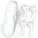 Electric Toothbrush Travel Case for Oral-B Toothbrushes - 4 Pcs Toothbrush Head Covers Compatible with Oral B Electric Toothbrush Heads (White)