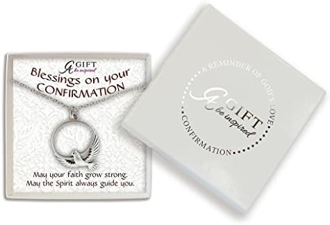 Blessings on Your Confirmation Dove Pendant 16 Inch Chain Necklace in Giftbox